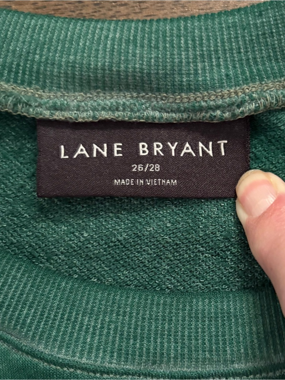 Lane Bryant Green Snoopy Christmas Sweatshirt - Picture 5 of 7